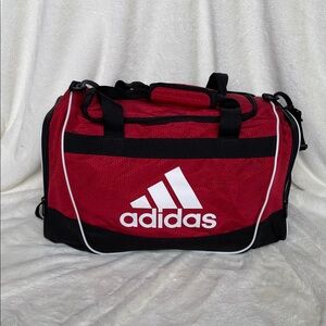 Adidas Red and Black Travel Bag
